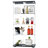 Jacody Glass Display Cabinet with LED Light, 4-Shelf Curio Cabinet-392050255