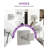 Veil 4 Pieces Bathroom Hardware Accessories Set With Towel Holder, Roll Paper Holder, Hook, Towel Ring, Brushed Nickel-121610189