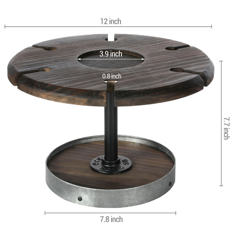 Tabletop Wine Bottle and Glass Rack