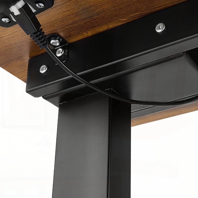 Table de lit électrique à hauteur ajustable avec porte-gobelet - Bureau d'ordinateur portable