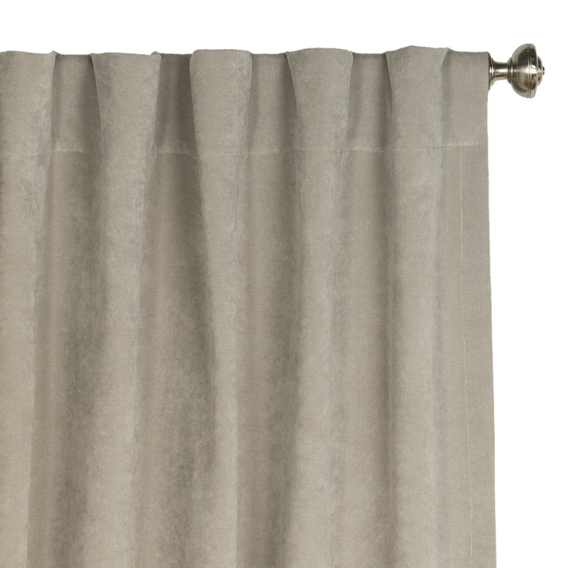 Padma Semi Sheer Curtain Single Panel, Gray