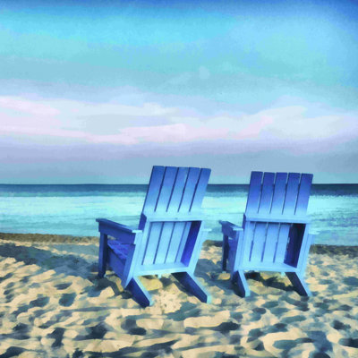 Chaises sur la plage