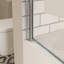 Pare-baignoire pivotant avec verre trempé de 1/4 po et barre à serviettes 3458