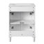 Meuble-lavabo 24 po avec lavabo intégré en céramique et armoire à 2 portes-444286929