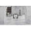 Bureau de réception rectangulaire en verre