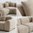 116" Oversized Cloud Velvet Curved Sectional Sofa, 4-Seat L-Shaped Modular Couch with Compression Memory Foam & Spring, Boneless Upholstered Chaise Lounge for Living Room, No Assembly Required-267144303