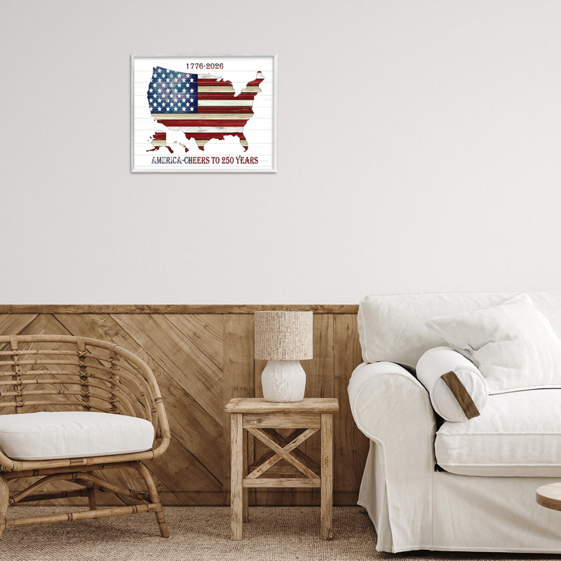 «America 250 Year Celebration», estampe numérique, conception de Cindy Jacobs, H 11 po x l 14 po