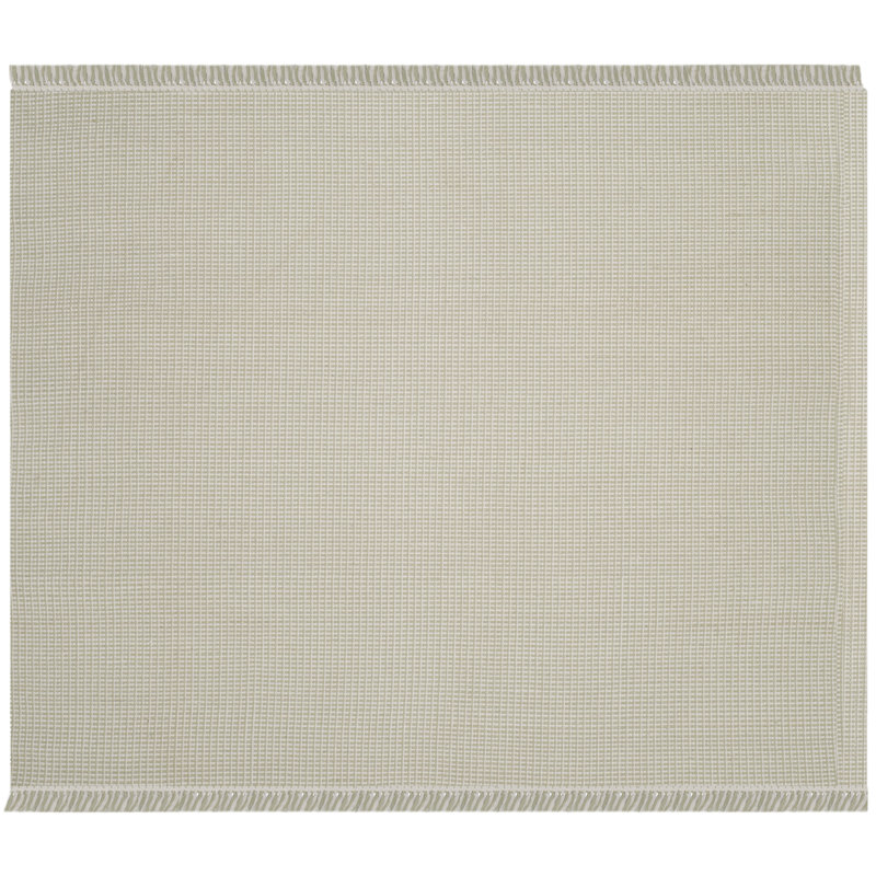 Cayman Hand Woven Cotton Geometric Rug, Square 4'