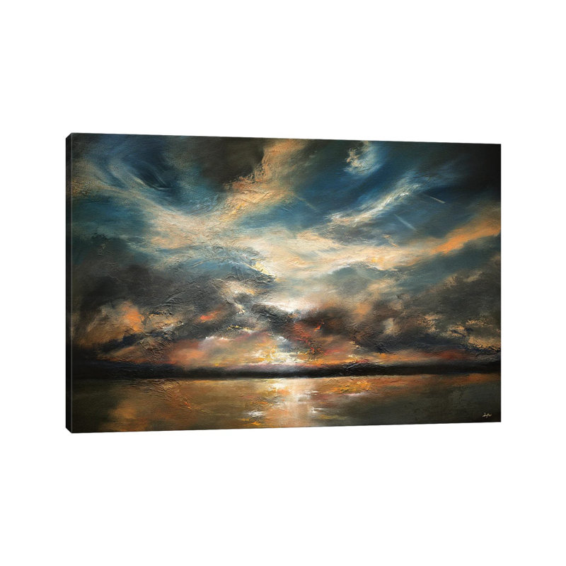 All That's Beautiful Drifts Away by Christopher Lyter - Painting on Canvas, 66.04cm H x 101.6cm W x 1.91cm D, Wrapped Canvas