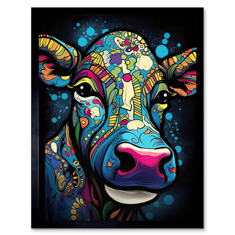 Alazia Cow - Single Picture Frame Print