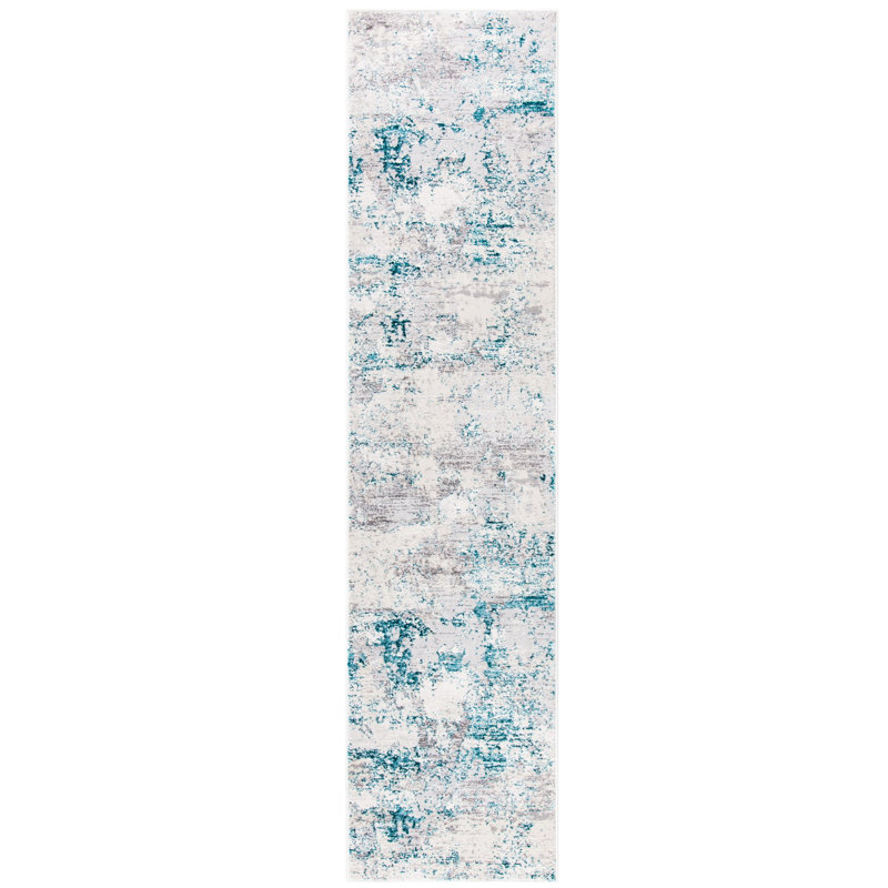 Tapis abstrait Schaefferstown Performance, Tapis de couloir 2 pi x 8 pi