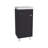 Bathroom Vanity With Sink, 1 Door, 4 Legs, 2 Shelves, Black Wengue-150050911
