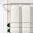 Cotton Blend Striped Shower Curtain