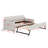 Upholstery Daybed With Trundle And USB Charging Design,Trundle Can Be Flat Or Erected-407843705