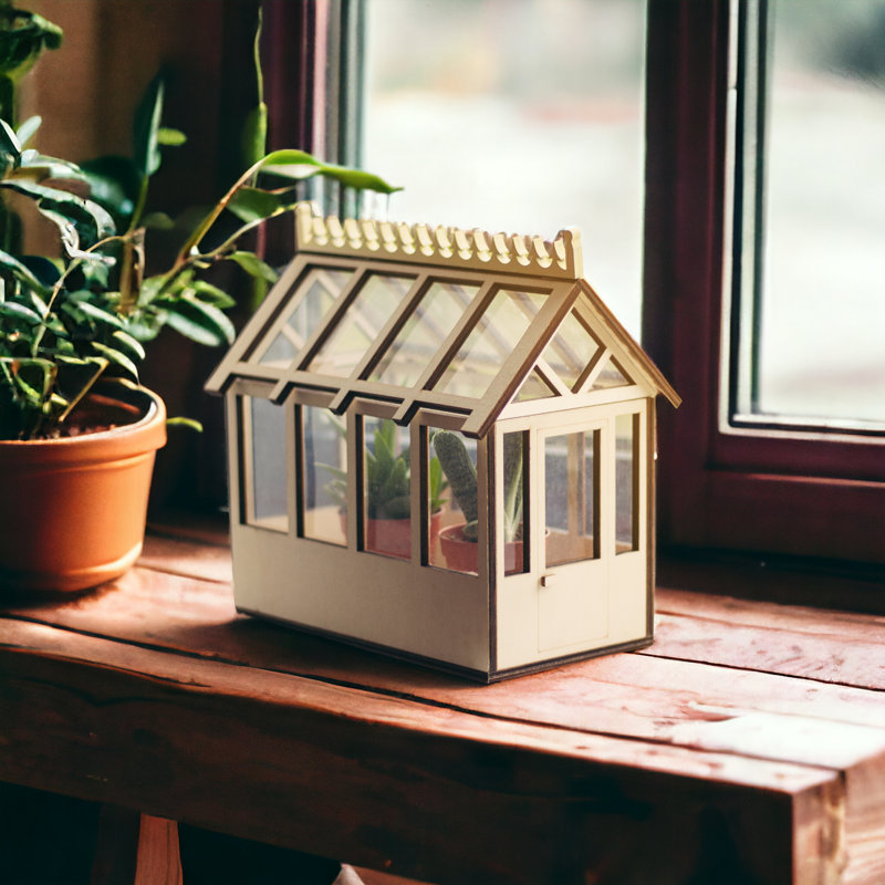 Farlotta 0.72 Ft W x 0.43 Ft D Mini Greenhouse