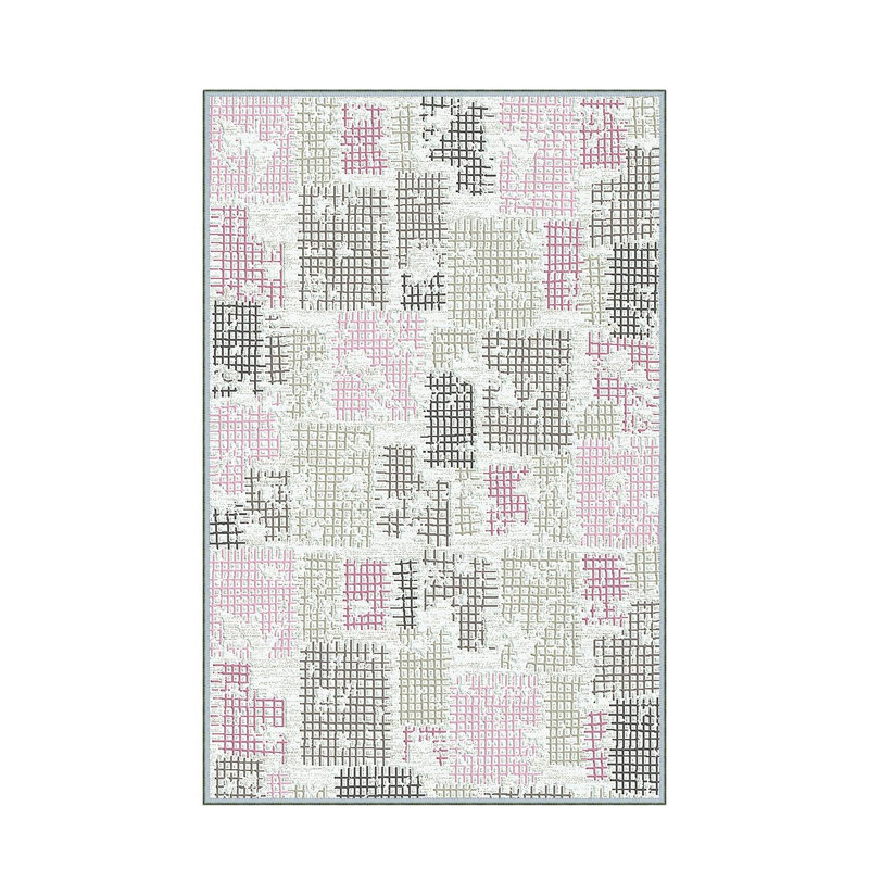 Stylish Hall Carpet 2.6 x 9.8 Feet - 100% Polyester, 0.04 in Pile Height | Antibacterial, Non-Slip PVC Felt Dot Underside | Machine Washable, 3D Digital Print | Perfect for Home Entryways & Living Spaces