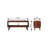 Solid Wood Open-Top Chestnut Media Unit