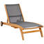 Bahama Outdoor Teak Chaise Lounge