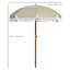 6ft Beach Umbrella, Adjustable Height & Tilt Portable Umbrella,-1434413934