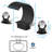 Matte Black Crystal Handles Bathroom Basin Sink Faucet Vanity Widespread Tap Deck Mounted