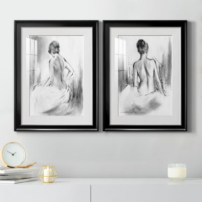 Soft Silhouette V - 2 Piece Print on Canvas