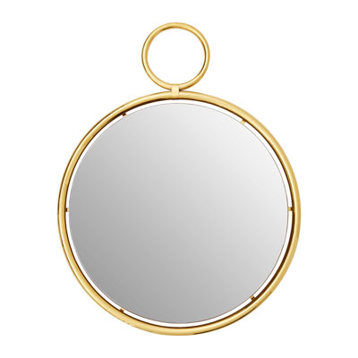 Stratton Metal Round Wall Mirror