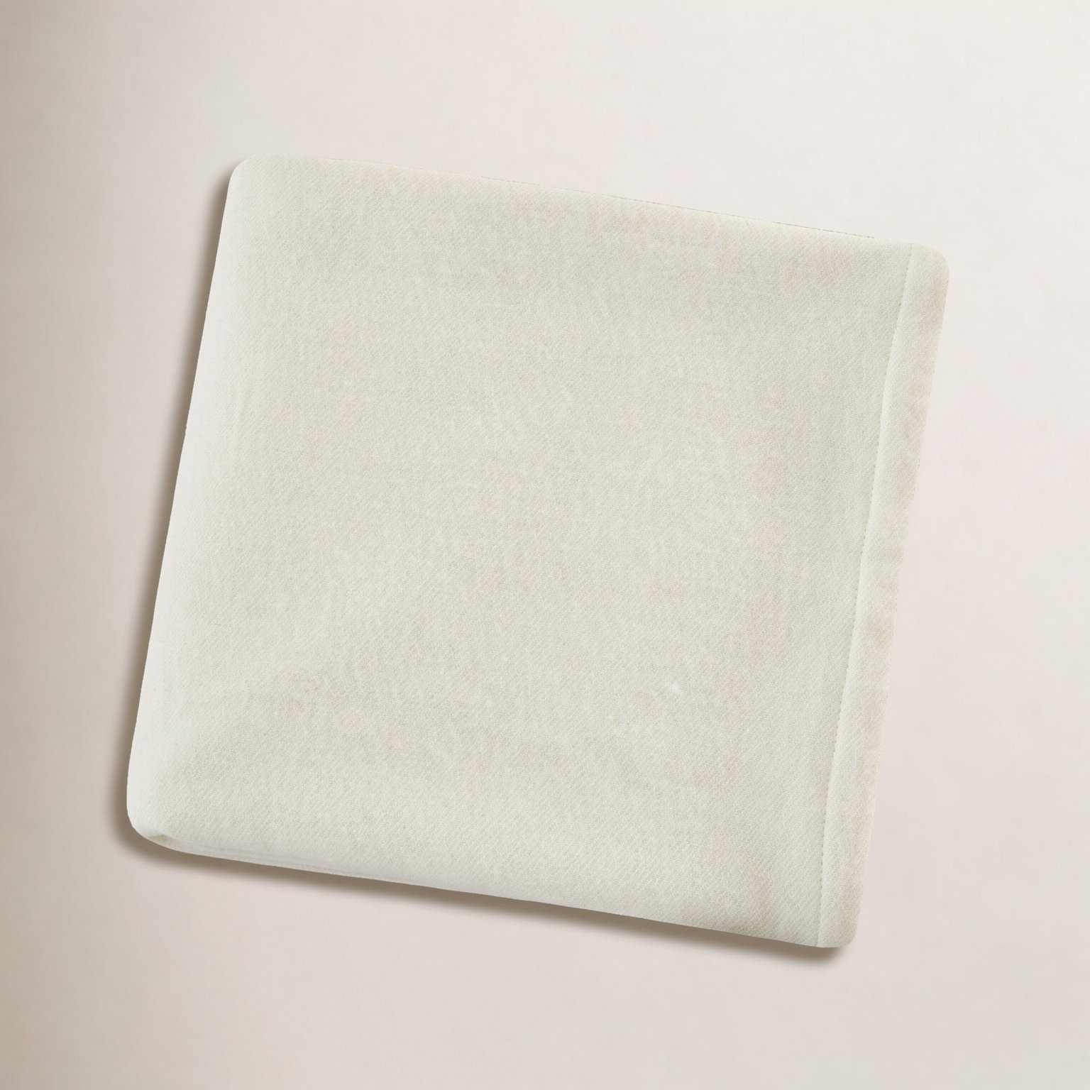 Aydan Lambswool Throw Blanket, 90" W x 90" L, 6, Beige