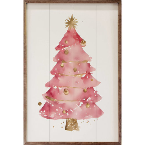 The Holiday Aisle® Pretty Pink Christmas Tree White | Wayfair