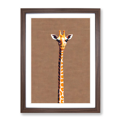 Skinny Giraffe - Framed Print