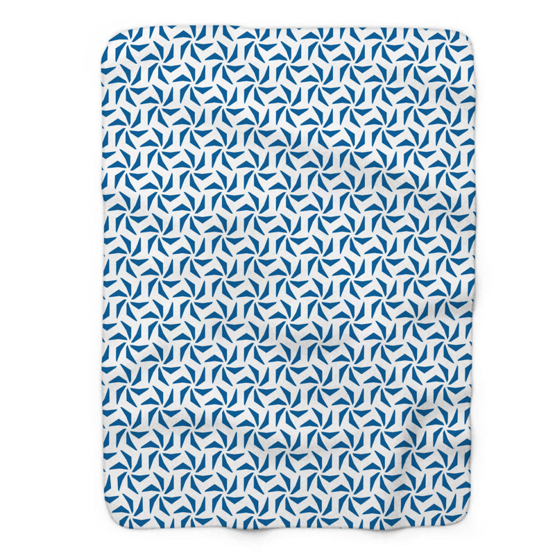 Shapes Patterns - 1 pièce Sherpa Premium, Lit simple