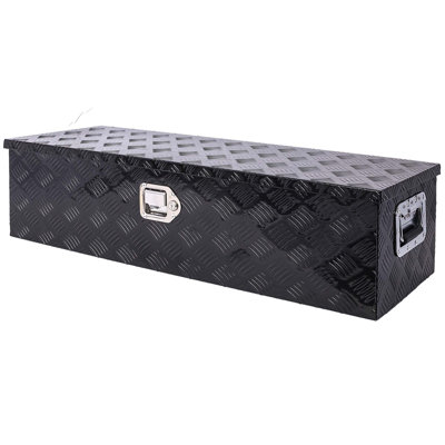 39inch Aluminum tool box,heavy duty truck bed tool box,outdoor trailer pickup storage tool box,RV storage organizer,underbody box w/lock keys, 39x13x10inch