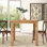 Allegro Sheesham Square Solid Wood Top with Solid Wood Base Dining Table