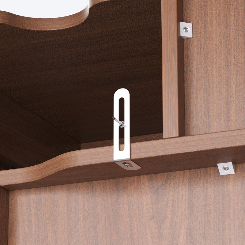 Meuble télé avec rangement et projecteur Shaea