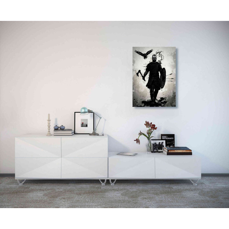 Art mural sur toile, "To Valhalla" par Nicklas Gustafsson, H 26 po x l 18 po