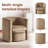 Kyah Upholstered Barrel Chair with Ottoman-95165975