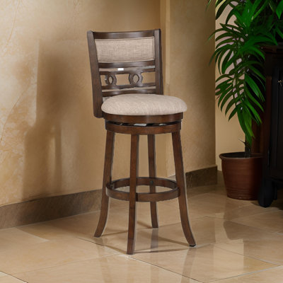 Gary Swivel Upholstered Counter Stool