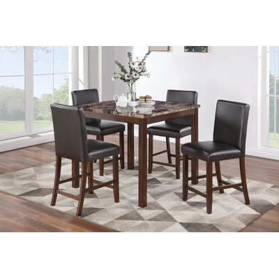 40.4" W 5-PCS COUNTER HIGH, CHERRY