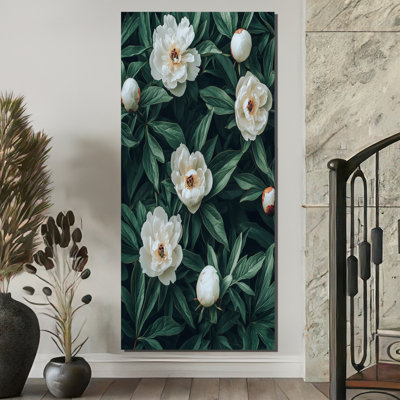 «Dark Bloom Of Peony Petal Serenity I», reproduction d'art sur toile