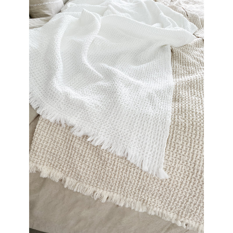 Blanket, White, 68" x 68"