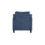 Chaise en chenille bleu marine