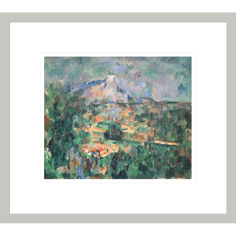 «Montagne Sainte-Victoire from Lauves» par Paul Cézanne, impression giclée encadrée, H 13,75 po x l 15,38 po