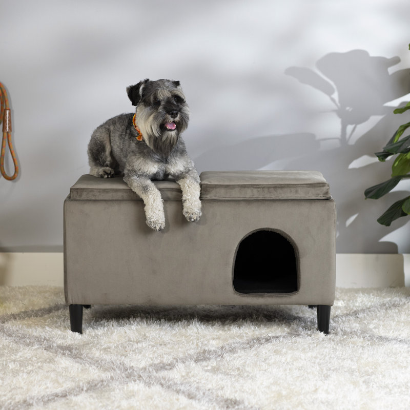 Diamantoula Polyester Pet Bed, Beige