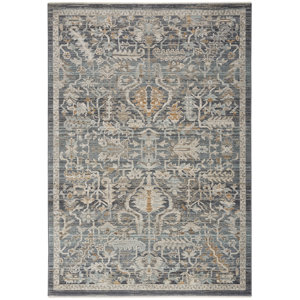 Langley Street Daan Navy/Black/Gray Rug | Wayfair