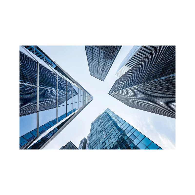 Office Buildings Near Wall Street by Jan Becke - Wrapped Canvas Print, 20.32 cm H x 30.48 cm W