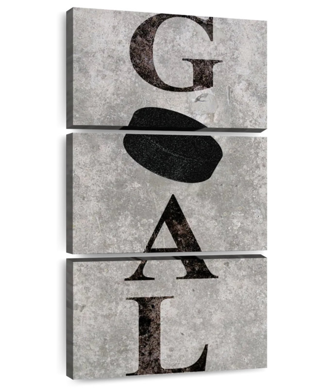 Typographie de but de hockey, H 75 po x l 36 po