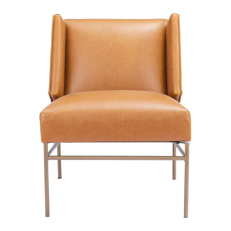 Atlanta Accent Chair, Green Faux Leather