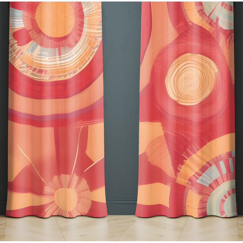 Paire de rideaux semi-transparents Alborz, L 40 po x L 82 po