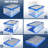 Mount-It! Collapsible Crate For Storage, Folding Plastic Container With Attached Lid, 23X15X13 Inches, 65L Liter Capacity 