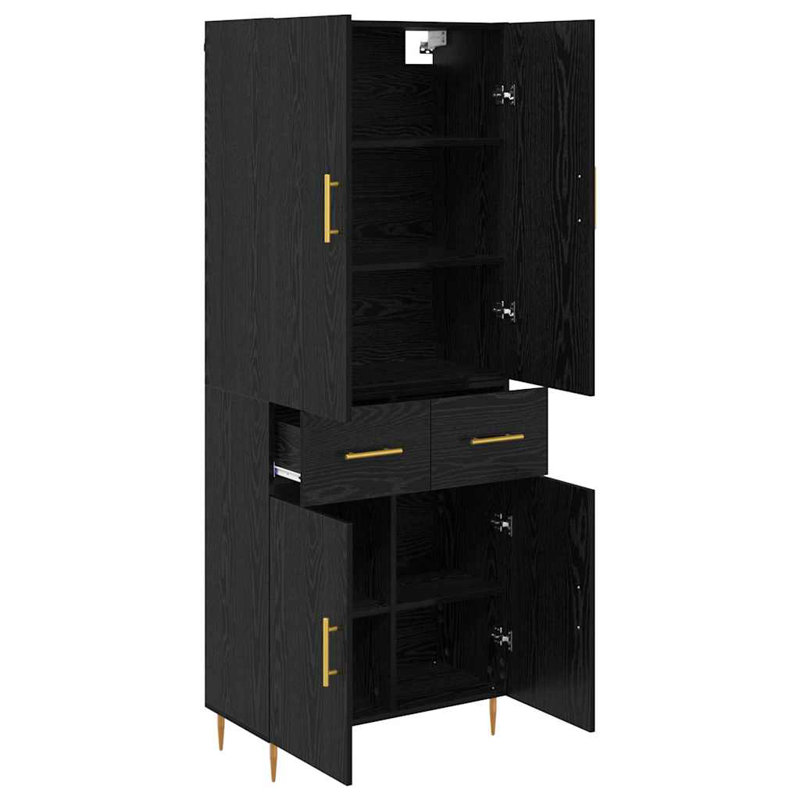 69.5cm Sideboard, Black Oak