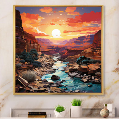 Canyon Majestic Palette I - reproduction sur toile